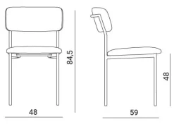Easyline Sedia da soggiorno Aura a prezzo Outlet- Sedie