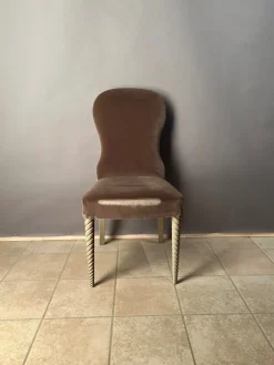 Sedia da soggiorno D107 con velluto di SCONTATA 60%^Marchetti Clearance