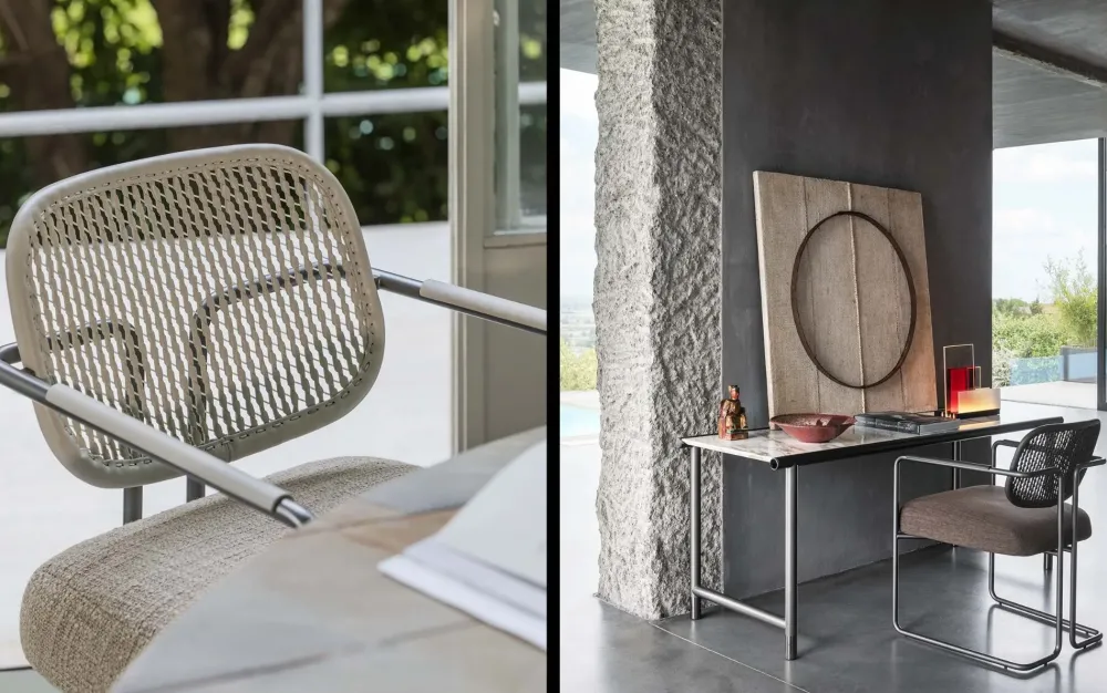 Best Sedia da soggiorno realizzata in tessuto Arno di Sedie