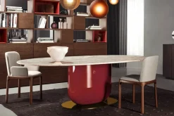 Pianca Sedia da soggiorno realizzata in legno Inari di- Sedie