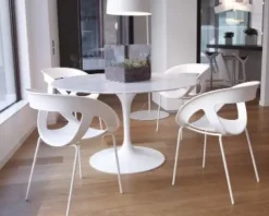 Sedia da soggiorno realizzata in plastica Moema bp di^Gaber