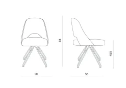 Easyline Sedia da soggiorno Spency a prezzo scontato- Sedie