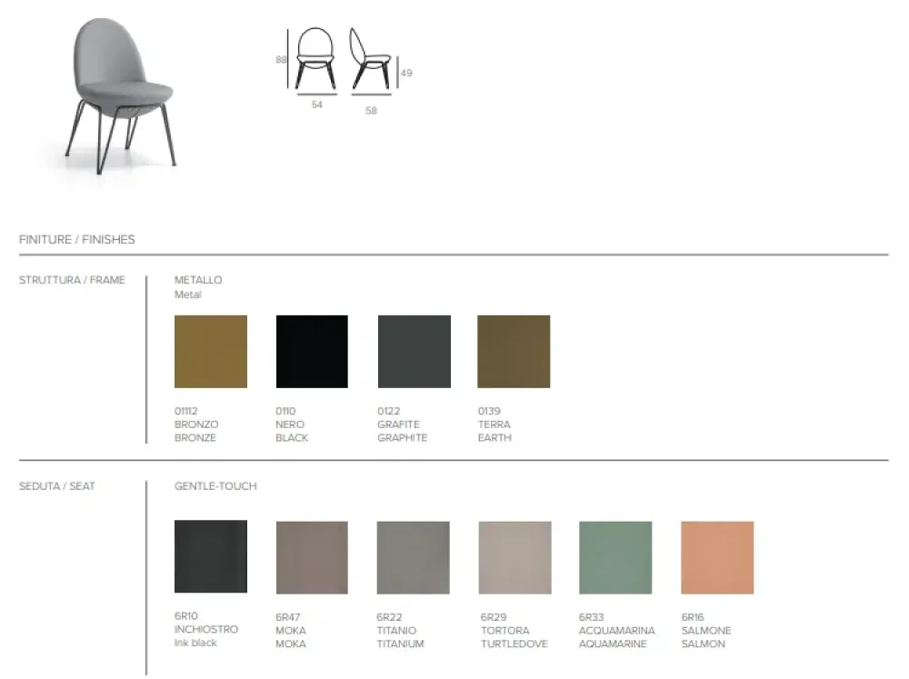 Target Point Sedia da soggiorno Vovo a prezzo Outlet- Sedie