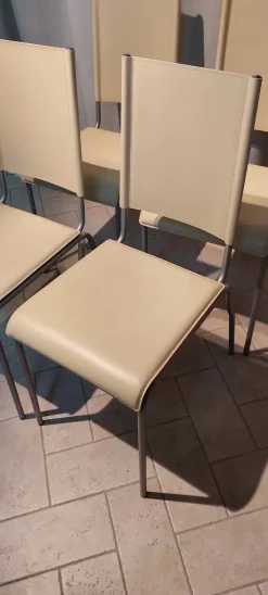 Ponti Terenghi Sedia di modello Sedie cuoio da soggiorno in offerta -72%- Sedie