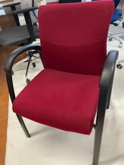 Sedia direzionale in altro Deko rosso bordo con forte sconto^Deas Best