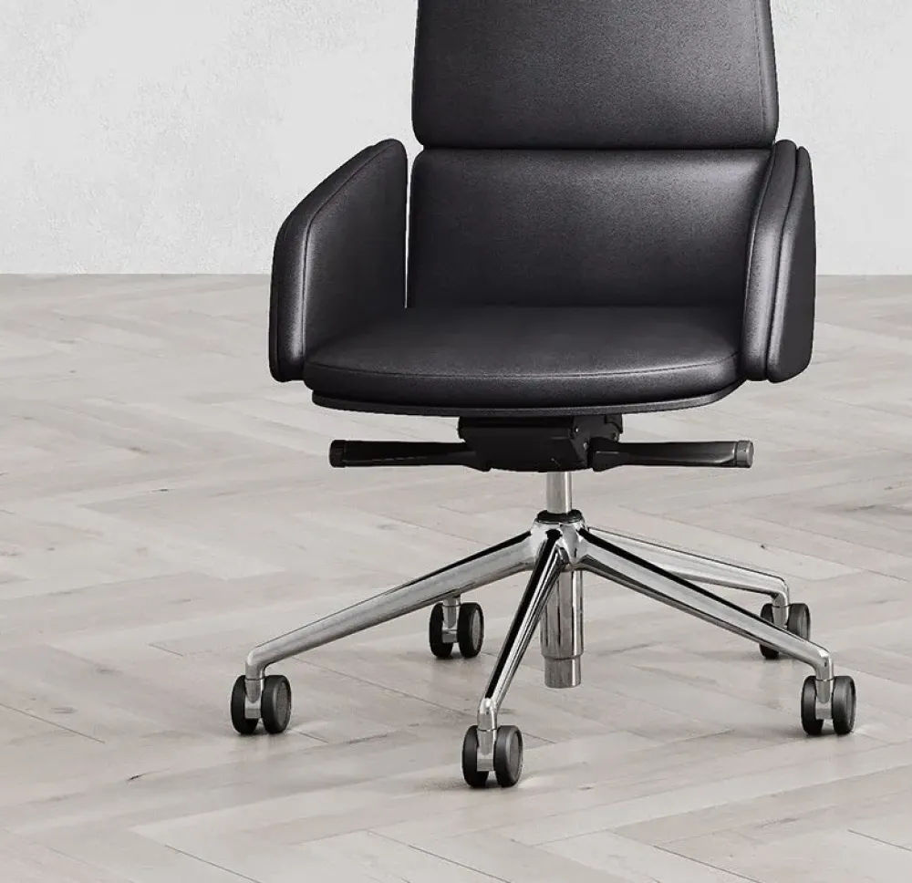 Online Sedia direzionale in ecopelle Lead schienale medio a prezzi outlet Arredo Ufficio