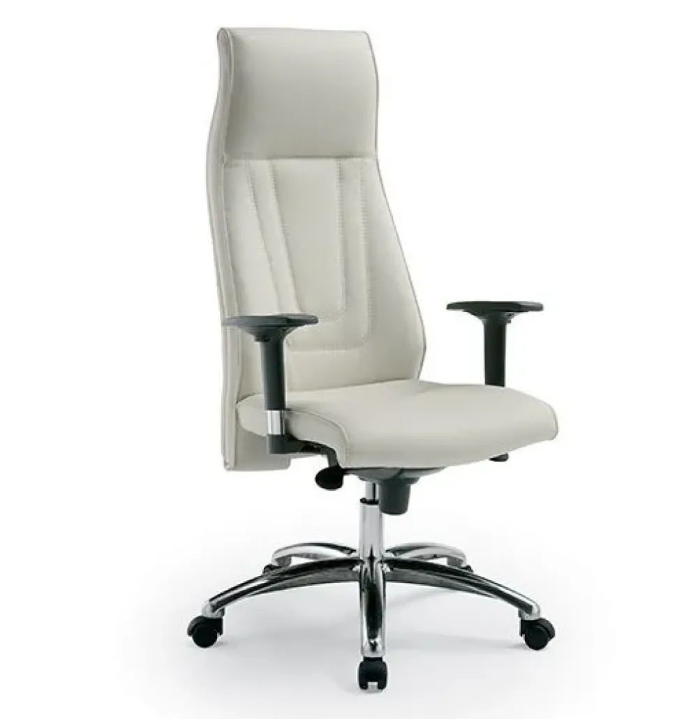 Sedia direzionale in ecopelle Sphera presidenziale a marchio in offerta^Compir