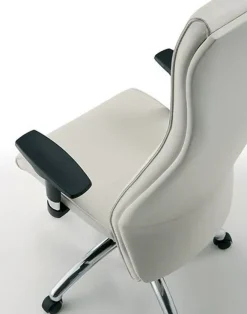 Sedia direzionale in ecopelle Sphera presidenziale a marchio in offerta^Compir