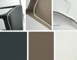 Sedia ecopelle Ella con bordino^Gipi Best