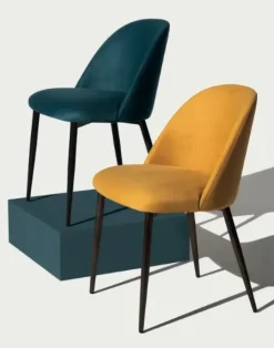 Sedia fissa Sedia anti macchia schienale curvo  di in Offerta Outlet^Md work