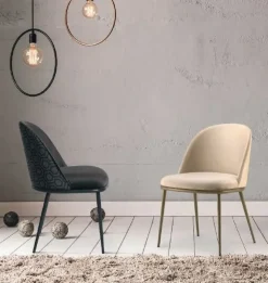 Md work Sedia fissa Sedia imbottita varie colorazioni venice di a prezzo scontato- Sedie