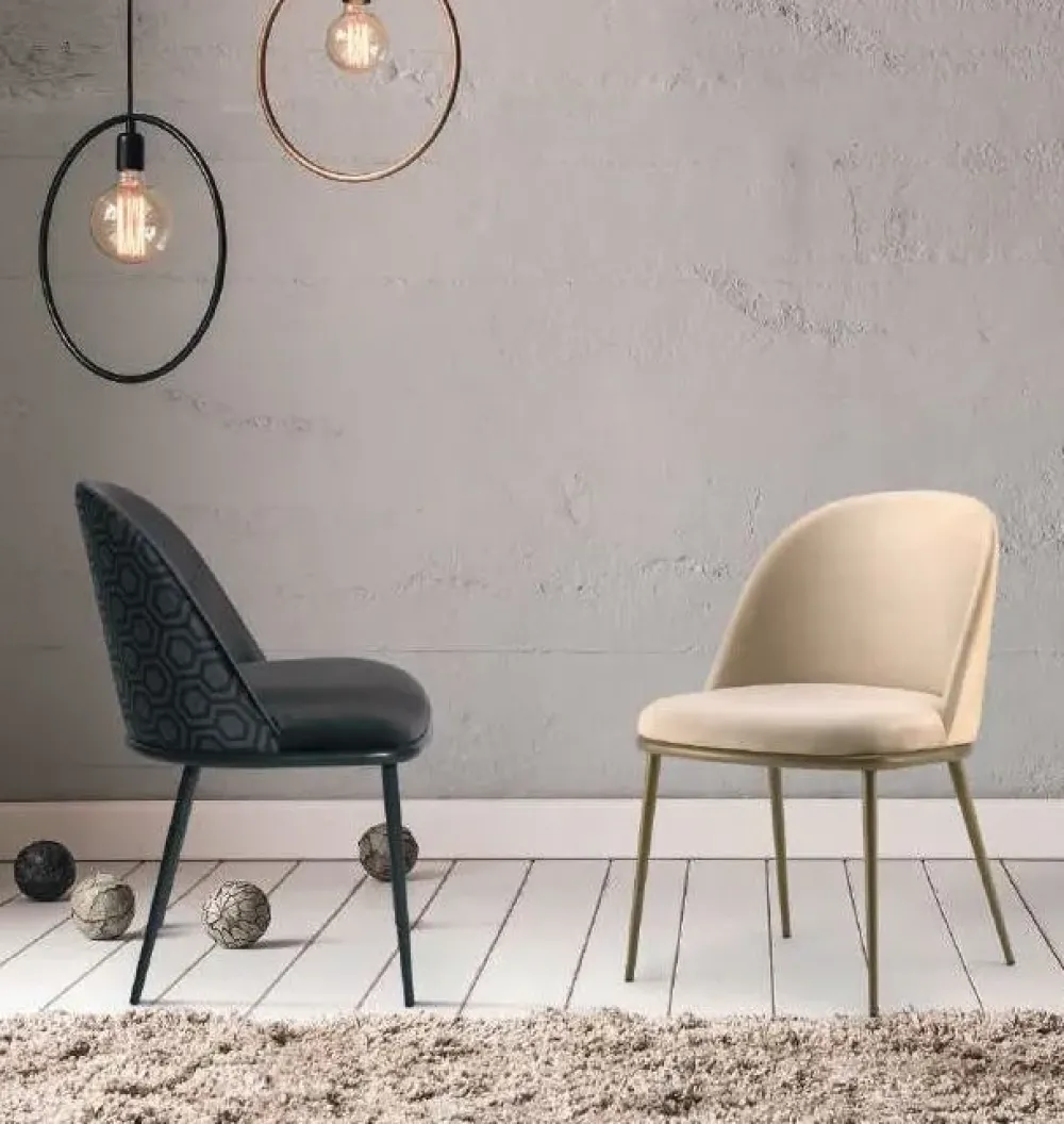 Md work Sedia fissa Sedia imbottita varie colorazioni venice di a prezzo scontato- Sedie