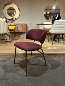 Zamagna Sedia Futura  da cucina realizzata in tessuto scontata del 70%- Sedie