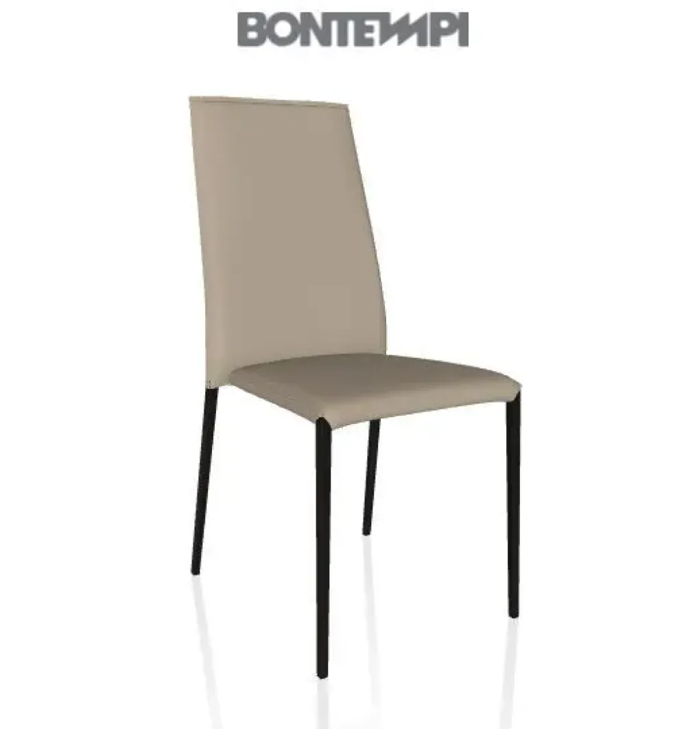 Sedia in cuoio senza braccioli Tai in Offerta Outlet^Bontempi Clearance