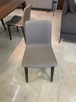 Sedia in ecopelle senza braccioli Charlotte scontata^Sangiacomo Online