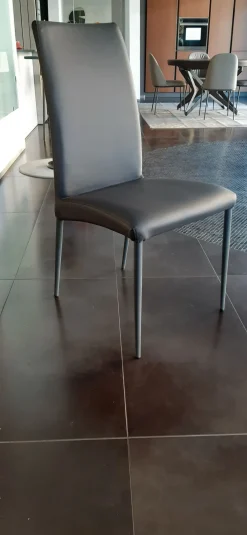 Zamagna Sedia in ecopelle senza braccioli Bold scontata- Sedie