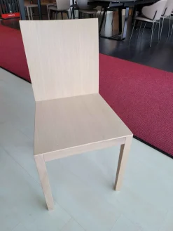 Sedia in legno senza braccioli Blondie in Offerta Outlet Sedie