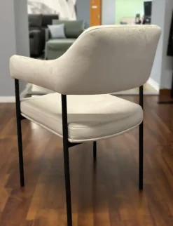 Sedia in metallo con braccioli Elisa in Offerta Outlet Sedie