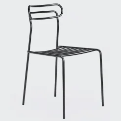 Sedia in metallo con schienale medio Uti in Offerta Outlet Sedie