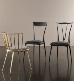 Sedia in metallo modello Vilma di^Cantori Outlet
