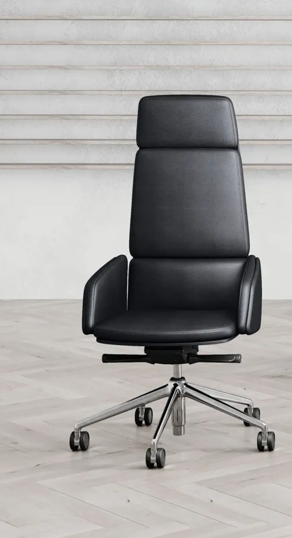 Las Mobili Sedia in pelle con schienale alto Lead in Offerta Outlet- Sedie