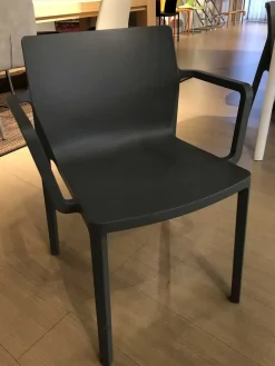 Sale Sedia in plastica con braccioli Lp in Offerta Outlet Sedie