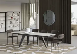 Sedia in tessuto con schienale medio Aura in offerta Sedie