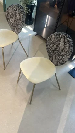 Riflessi Sedia in tessuto modello Perla di- Sedie