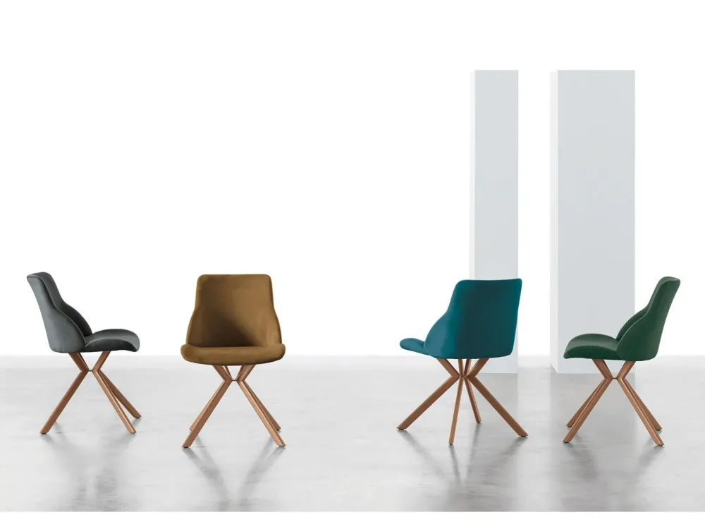 Sedia in tessuto modello Brasilia * di^Target Point Outlet