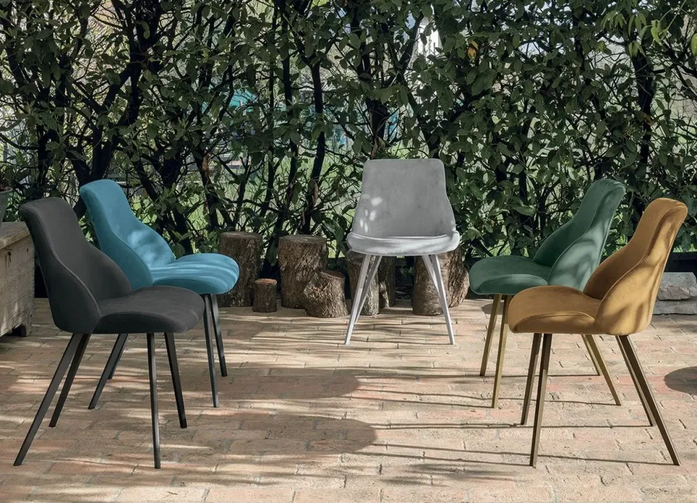 Sedia in tessuto modello Brasilia * di^Target Point Outlet