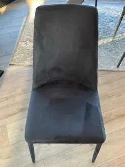 Sedia in tessuto senza braccioli Sedie mod dafne nabuk in offerta^Scavolini