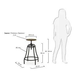 SEDIA Sgabello malibù PREZZI OUTLET^Julia Outlet