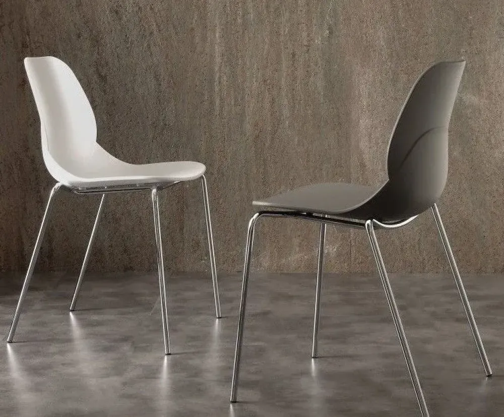 La Seggiola SEDIA Shell metal * PREZZI OUTLET- Sedie