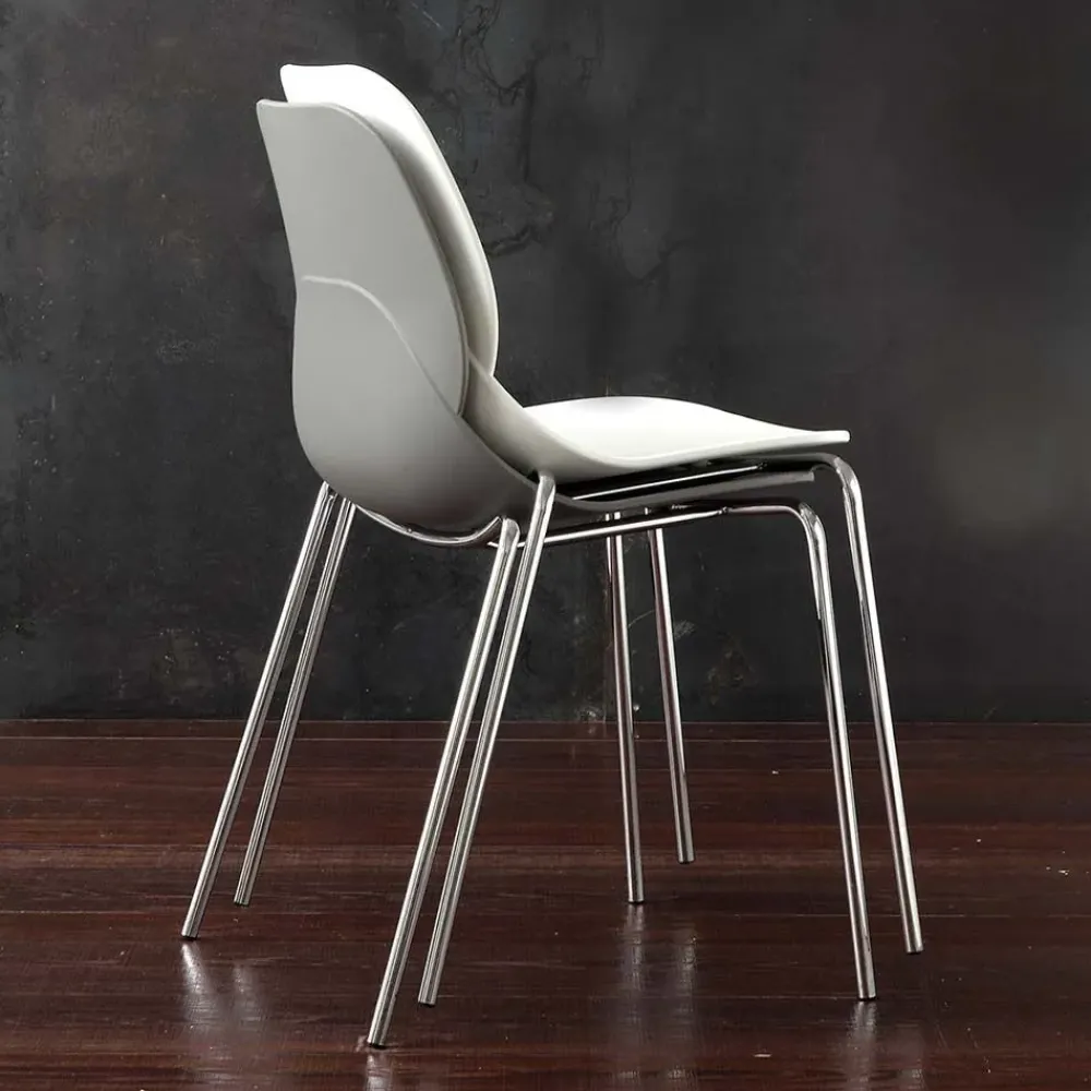 La Seggiola SEDIA Shell metal * PREZZI OUTLET- Sedie