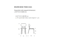 Tonin Casa Sedia modello Bikini da soggiorno di -30%- Sedie