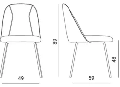 Easyline Sedia modello Jois di : richiedi il prezzo- Sedie