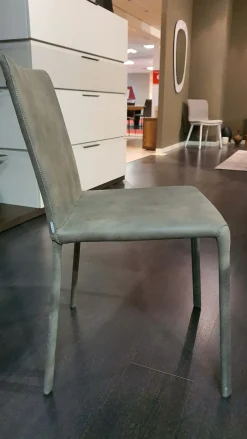 Sedia modello Lunette nabuk da soggiorno di -77%^Ozzio New