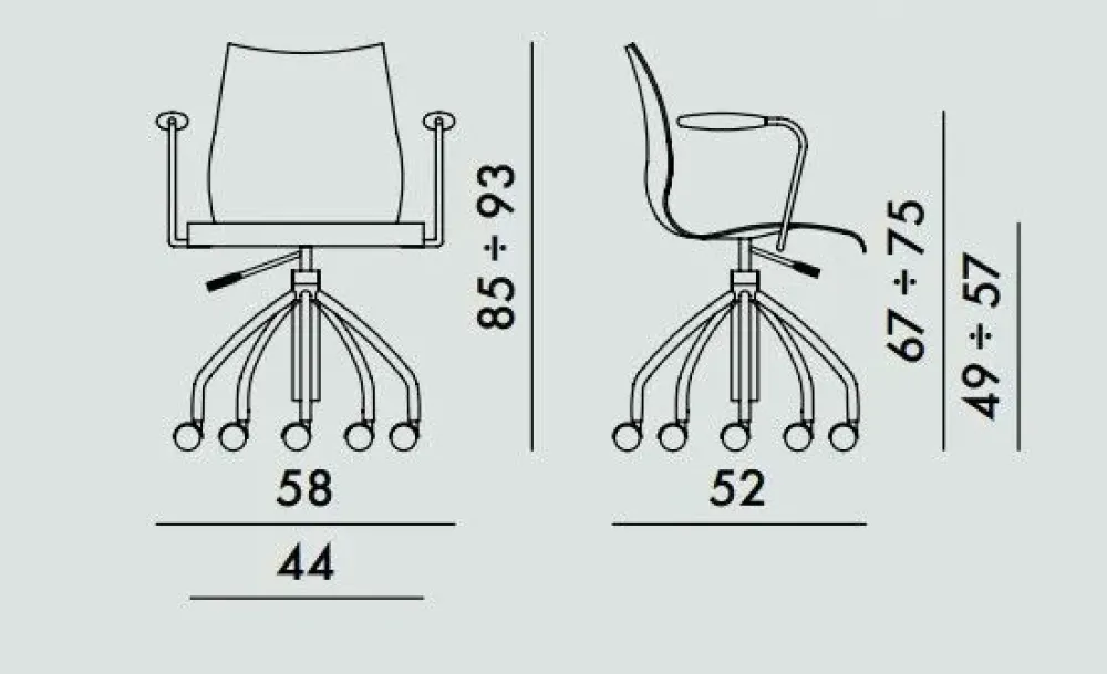 Online Sedia modello Maui di a prezzo riservato Sedie