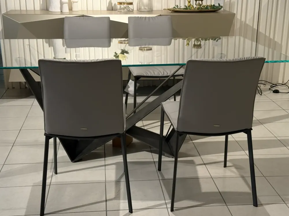 New Sedia modello Set 4 sedie rita fissa di Sedie