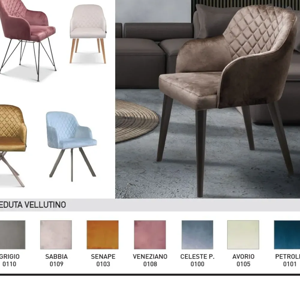 Sedia modello Tiffany da soggiorno di -30%^Abitare Interior Online