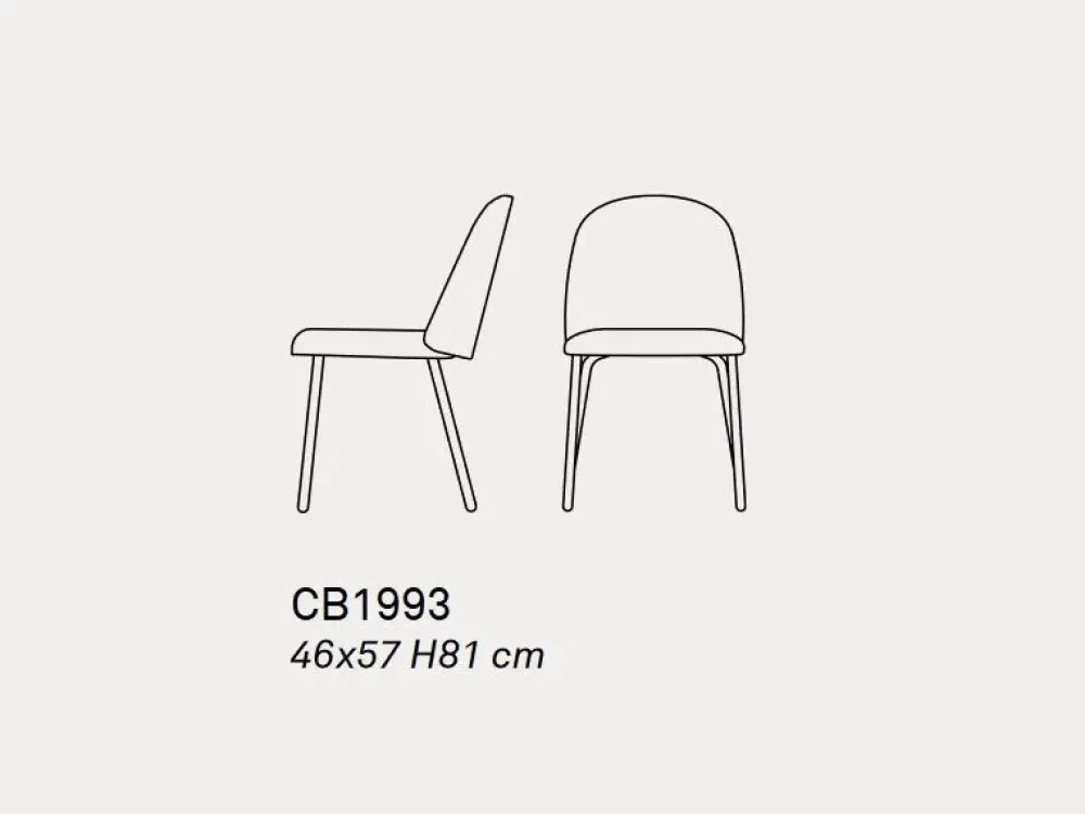 Connubia Sedia modello Tuka con schienale medio di- Sedie