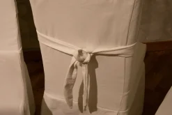 Artigianale Sedia N. 4 sedie con fiocco sfoderabili con un ribasso vantaggioso- Sedie