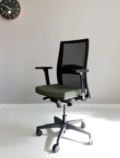 New Sedia operativa in ecopelle Hello rete + 2 sedie visitatore con forte sconto Arredo Ufficio