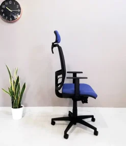 Clearance Sedia operativa in ecopelle Ciak rete con poggiatesta con forte sconto Arredo Ufficio