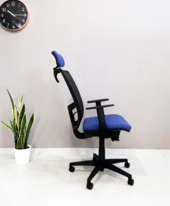 Clearance Sedia operativa in ecopelle Ciak rete con poggiatesta con forte sconto Arredo Ufficio