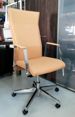 Sedia operativa in ecopelle Athena direzionale + 2 sedie slitta con forte sconto^Las Mobili Outlet