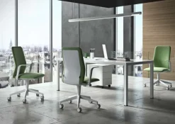 Kastel Sedia operativa in in plastica Kappa a marchio a prezzi outlet- Arredo Ufficio