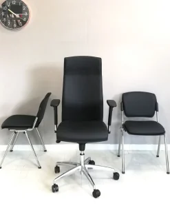 Sedia operativa modello Direzionale sky  + 2 sedie attesa in ecopelle ad un prezzo esclusivo^Collezione esclusiva Clearance