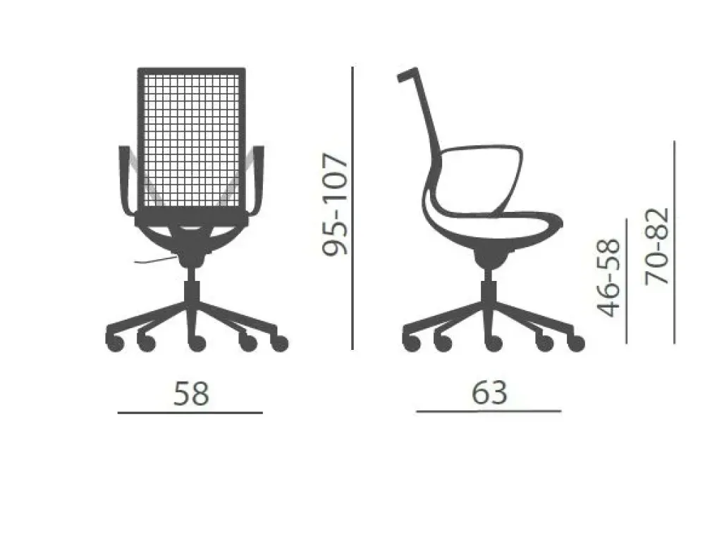 Online Sedia operativa modello Key line mesh in in plastica ad un prezzo speciale Arredo Ufficio