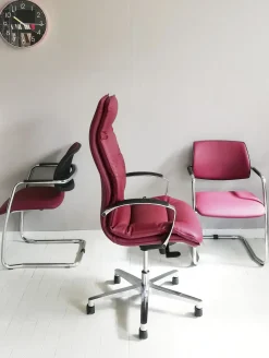 Sedia operativa modello Tris sedie: formen direzionale + 2 sedie visitatore sistema slitta in OFFERTA OUTLET Arredo Ufficio